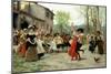 Silks and Satins at the Wedding Dance-Carl Frederic Aagaard-Mounted Giclee Print