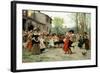 Silks and Satins at the Wedding Dance-Carl Frederic Aagaard-Framed Giclee Print