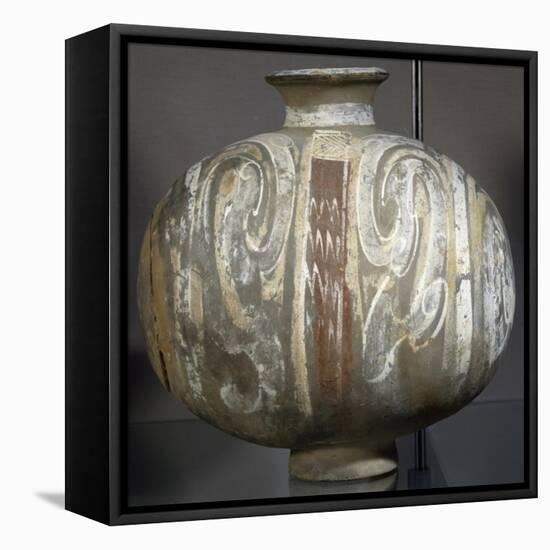 Silkworm-Cocoon Shaped Flask-null-Framed Stretched Canvas
