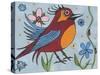 Silly Bird-Sartoris ART-Stretched Canvas