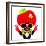 Silly Clown Dog-Javier Brosch-Framed Photographic Print