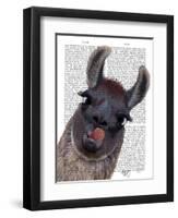 Silly Llama-Fab Funky-Framed Art Print