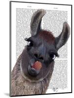 Silly Llama-Fab Funky-Mounted Art Print