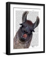 Silly Llama-Fab Funky-Framed Art Print