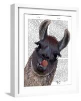 Silly Llama-Fab Funky-Framed Art Print