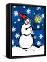 Silly Snowmen II-Nicholas Biscardi-Framed Stretched Canvas