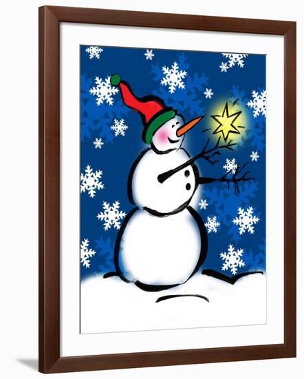 Silly Snowmen II-Nicholas Biscardi-Framed Art Print