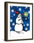 Silly Snowmen II-Nicholas Biscardi-Framed Art Print