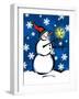 Silly Snowmen II-Nicholas Biscardi-Framed Art Print