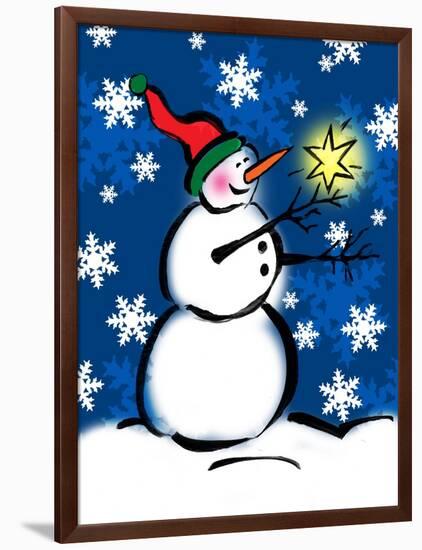 Silly Snowmen II-Nicholas Biscardi-Framed Art Print