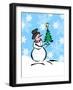 Silly Snowmen III-Nicholas Biscardi-Framed Art Print
