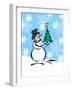 Silly Snowmen III-Nicholas Biscardi-Framed Art Print