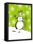 Silly Snowmen IV-Nicholas Biscardi-Framed Stretched Canvas