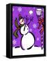 Silly Snowmen VII-Nicholas Biscardi-Framed Stretched Canvas