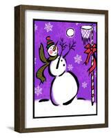 Silly Snowmen VII-Nicholas Biscardi-Framed Art Print