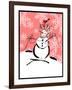 Silly Snowmen XI-Nicholas Biscardi-Framed Art Print