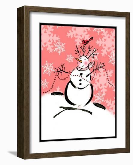 Silly Snowmen XI-Nicholas Biscardi-Framed Art Print