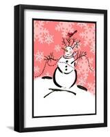 Silly Snowmen XI-Nicholas Biscardi-Framed Art Print