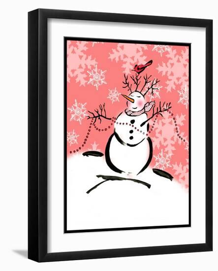 Silly Snowmen XI-Nicholas Biscardi-Framed Art Print