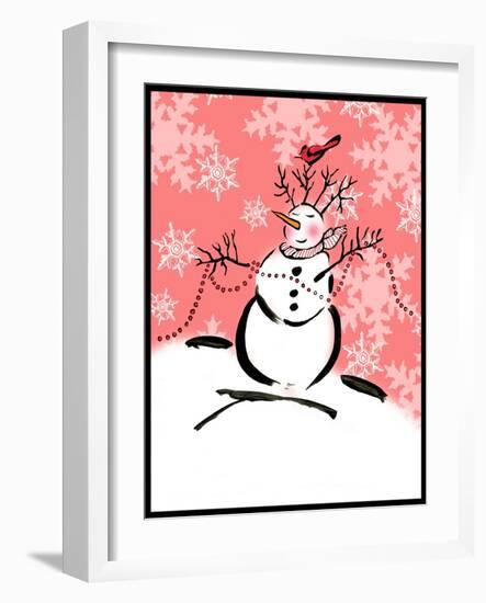 Silly Snowmen XI-Nicholas Biscardi-Framed Art Print