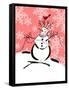 Silly Snowmen XI-Nicholas Biscardi-Framed Stretched Canvas