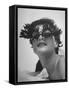 Silly Sunglasses Featuring Long Blue Eyelashes and Small Lenses by Designer Schiaparelli-Gordon Parks-Framed Stretched Canvas