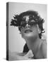 Silly Sunglasses Featuring Long Blue Eyelashes and Small Lenses by Designer Schiaparelli-Gordon Parks-Stretched Canvas