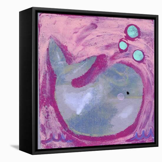 Silly Whale-Wyanne-Framed Stretched Canvas