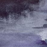 Watercolor Navy Blue Black Grey Gray Rain Wet Asphalt Texture Background-Silmairel-Stretched Canvas