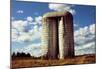 Silo On Golf Course Upstate NY-null-Mounted Poster