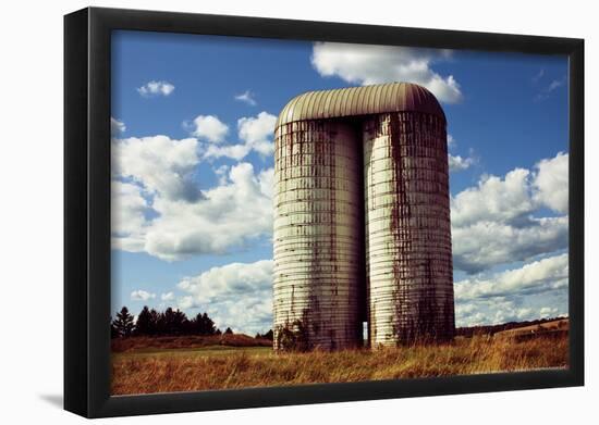 Silo On Golf Course Upstate NY-null-Framed Poster