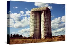 Silo On Golf Course Upstate NY-null-Stretched Canvas