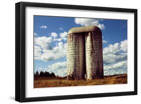 Silo On Golf Course Upstate NY-null-Framed Photo