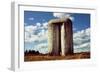 Silo On Golf Course Upstate NY-null-Framed Photo