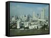 Silom District and Chao Praya River, Bangkok, Thailand-Angelo Cavalli-Framed Stretched Canvas