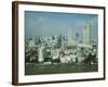 Silom District and Chao Praya River, Bangkok, Thailand-Angelo Cavalli-Framed Photographic Print