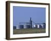 Silos and Field of Soybeans at Chino Farms, Maryland, USA-Jerry & Marcy Monkman-Framed Photographic Print