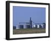 Silos and Field of Soybeans at Chino Farms, Maryland, USA-Jerry & Marcy Monkman-Framed Photographic Print