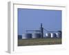 Silos and Field of Soybeans at Chino Farms, Maryland, USA-Jerry & Marcy Monkman-Framed Photographic Print