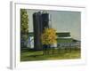 Silos by a Farm-Michael Budden-Framed Giclee Print