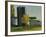 Silos by a Farm-Michael Budden-Framed Giclee Print