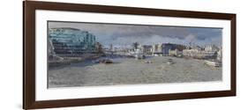 Silty Thames, from Tower Bridge, 2010-Peter Brown-Framed Giclee Print