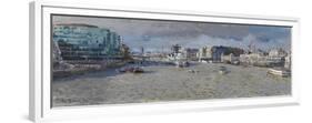 Silty Thames, from Tower Bridge, 2010-Peter Brown-Framed Giclee Print