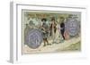 Silver 5 Franc Piece, 1849-null-Framed Giclee Print