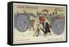 Silver 5 Franc Piece, 1855-null-Framed Stretched Canvas