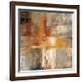 Silver and Amber Crop-null-Framed Art Print