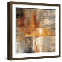 Silver and Amber Crop-null-Framed Art Print