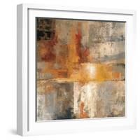 Silver and Amber Crop-null-Framed Art Print