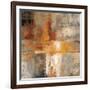 Silver and Amber Crop-null-Framed Art Print