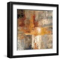 Silver and Amber Crop-null-Framed Art Print